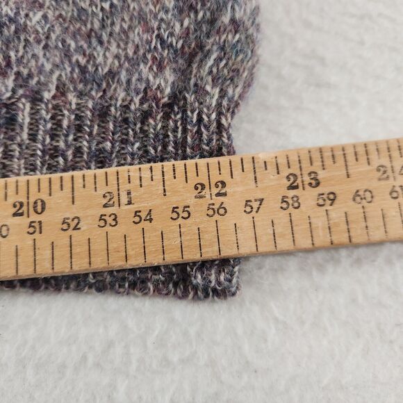 Vintage Sweater Grey Wool Crewneck Womens XL Retro Cozy Knit Granola Y2k - Picture 13 of 13